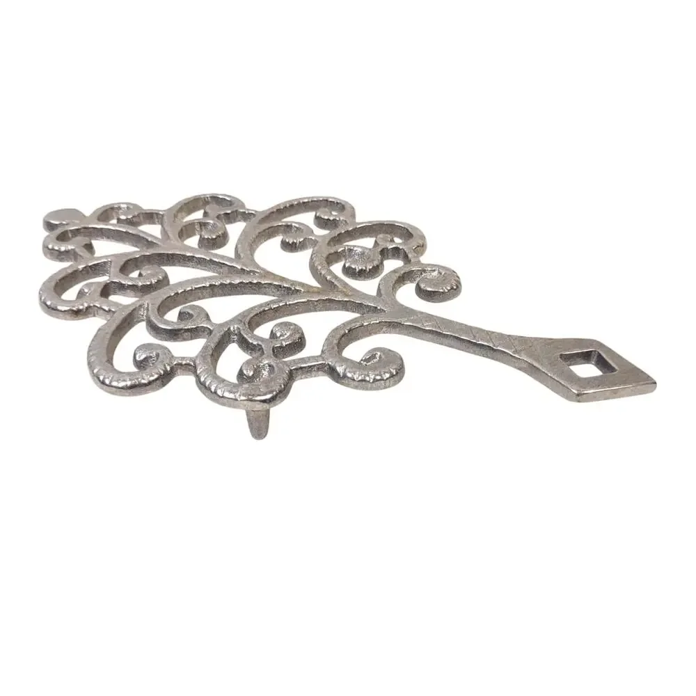Vintage Pewtarex Pewter Trivet Hot Plate Family Tree Wall Hanging Decor 3 Feet